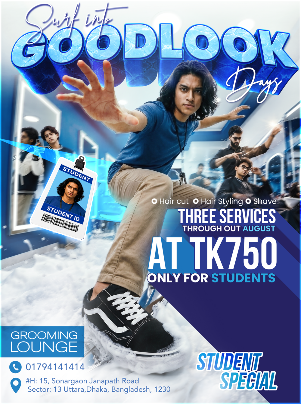 Surf into Goodlook Days — three services at Tk750, student special
